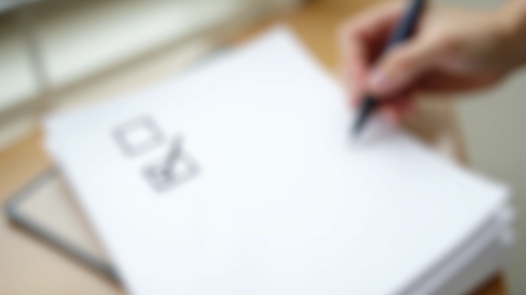 Einfache Checkliste auf Papier mit drei Häkchen und einer offenen Box